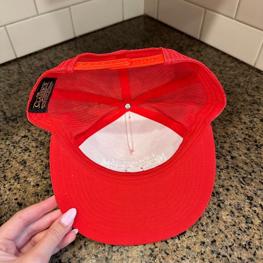 Parker McCollum Yupoong The Classics Trucker Hat Snapback Red White